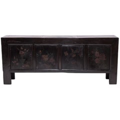 Mongolian Floral Painted Sideboard