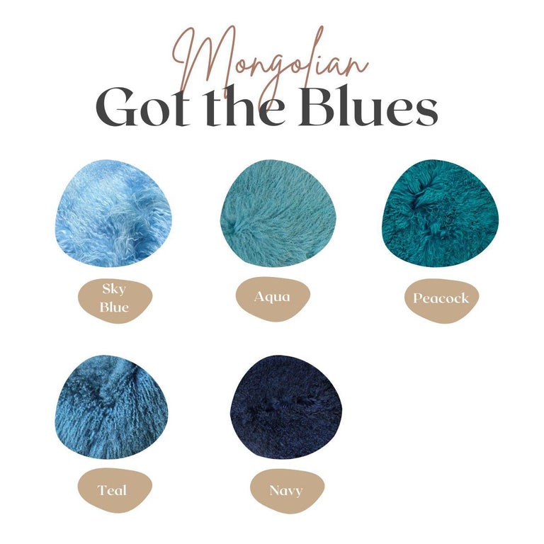 Mongolian Fur Rug or Throw, Blush Pink For Sale at 1stDibs