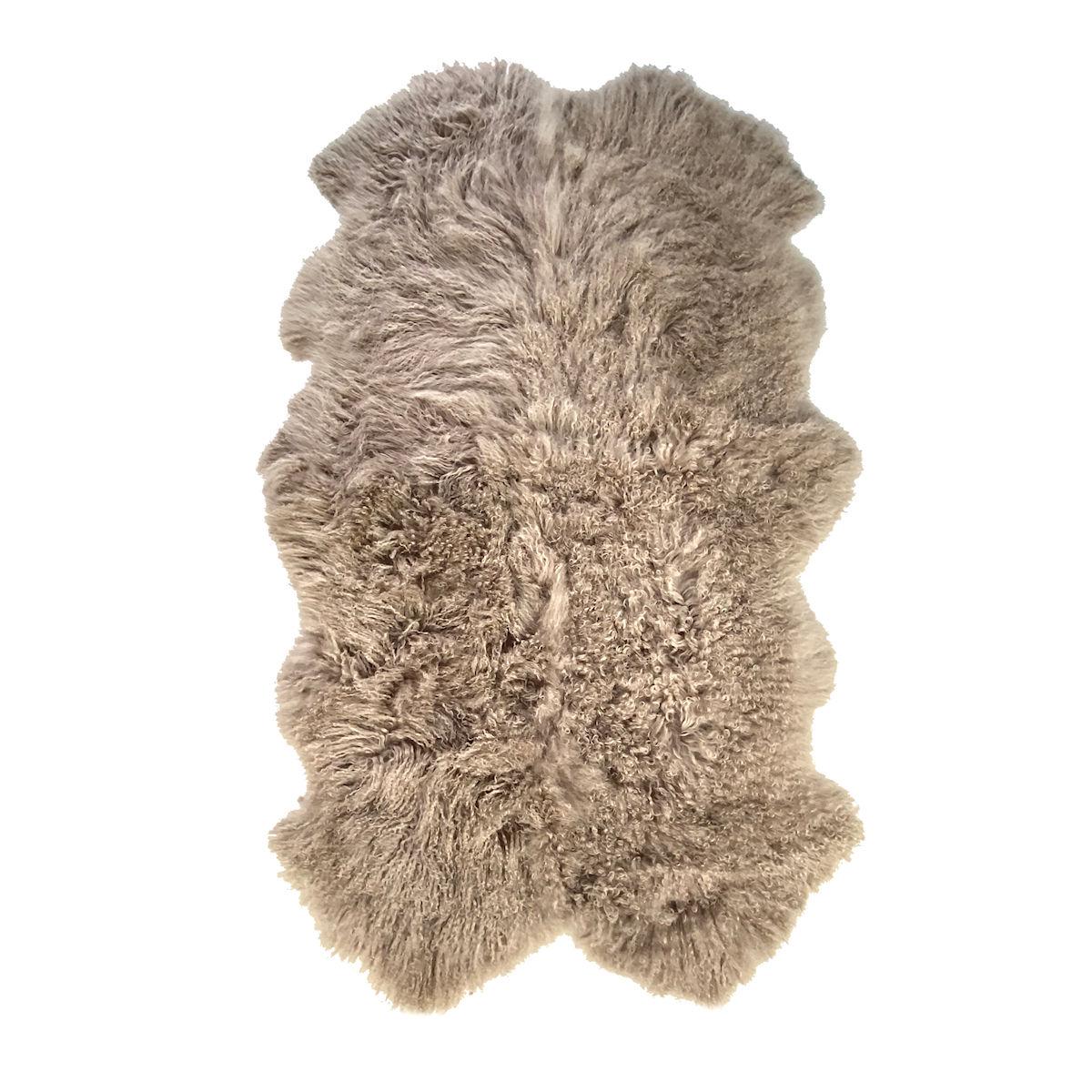 Purple Fur Throw Blanket, Mongolian Fur at 1stDibs