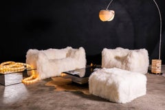 Mongolian Sheepskin Le Bambole Set by Mario Bellini for B&B Italia, 1972