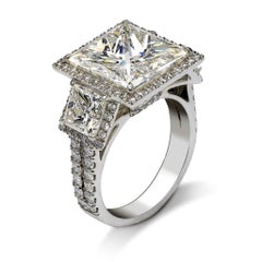 Monica 11 Carat Enhanced VS1 H Color Diamond Engagement Ring '11.29 Carat'