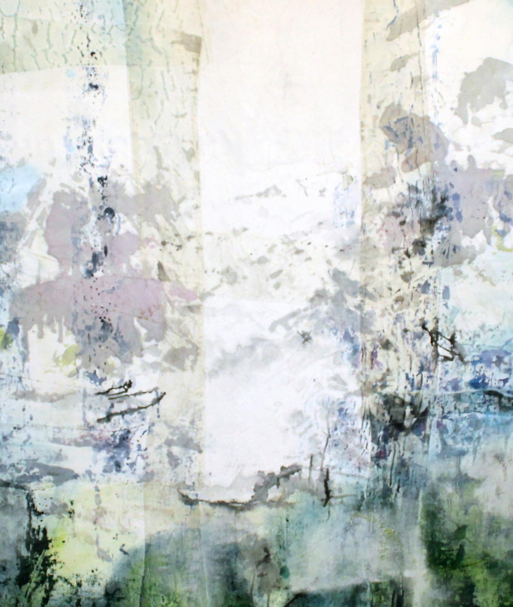 Expresionismo Abstracto Americano Contemporáneo Pintura de Paisaje Biombo Japonés - Painting de Monica Angle