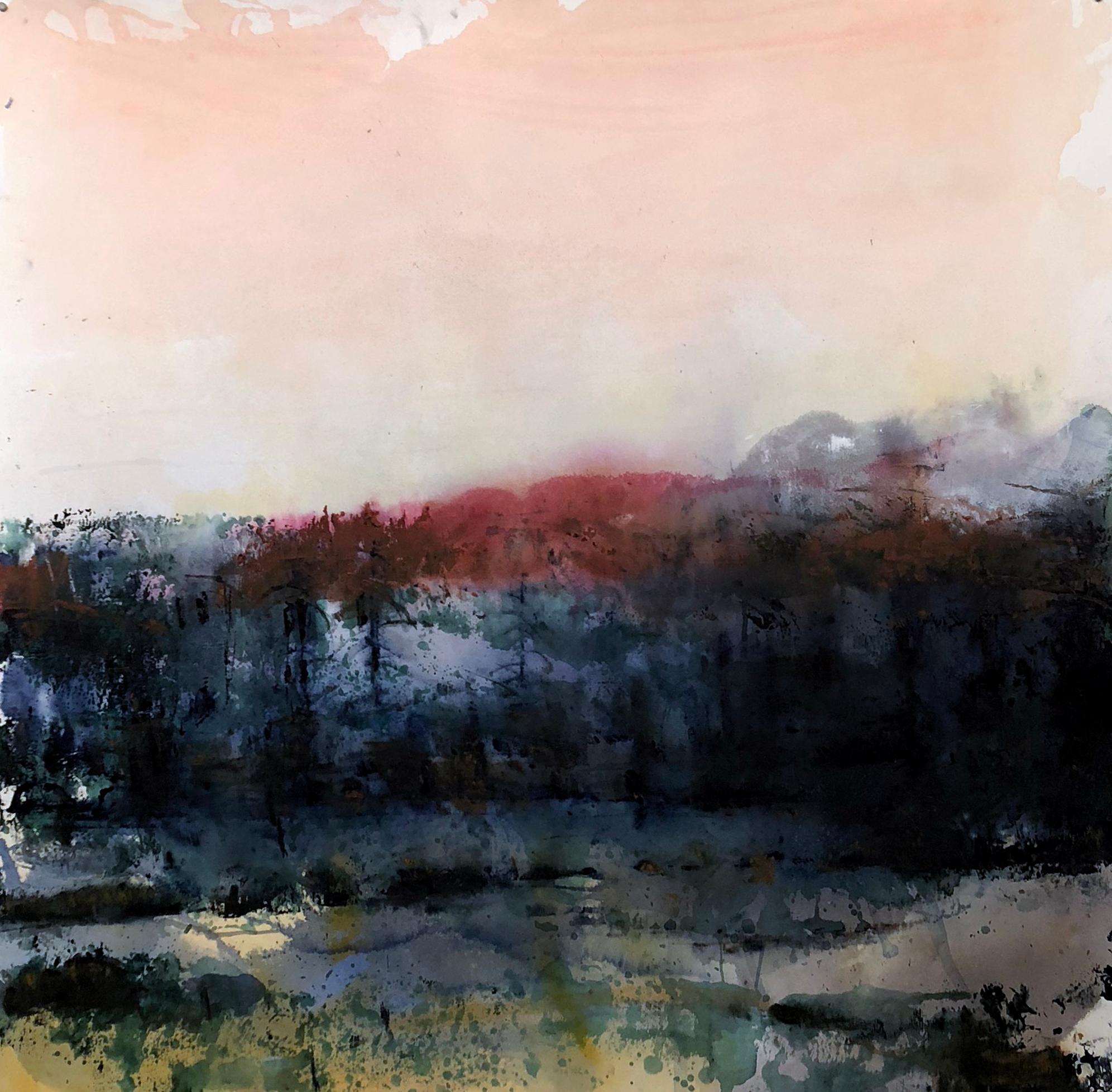 Monica Angle Peinture contemporaine - Paysage abstrait à grande échelle - 2014 en vente 1