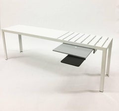 Progetto 1 Italian White Metal Desk Table by Monica Armani, 2005
