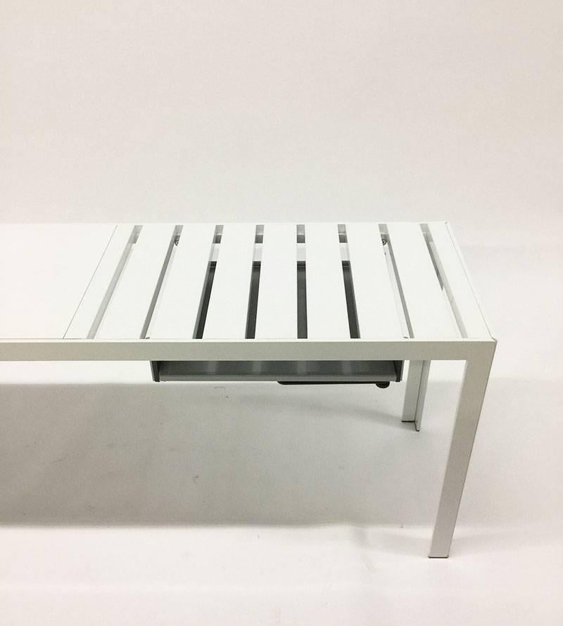20th Century Progetto 1 Italian White Metal Desk Table by Monica Armani, 2005 For Sale