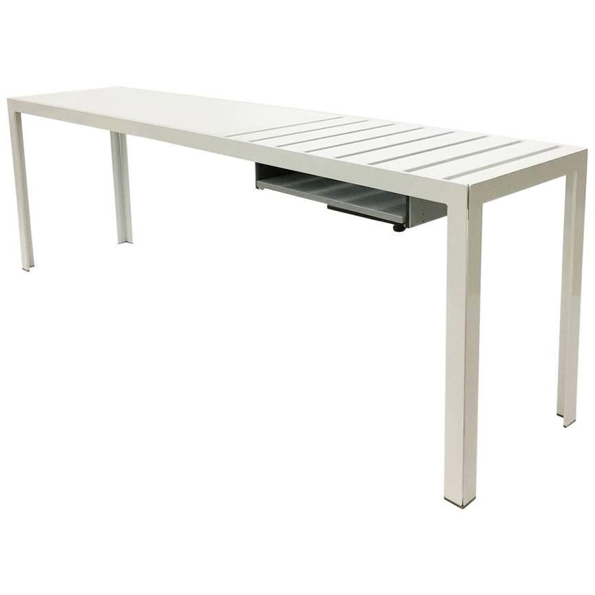 Progetto 1 Italian White Metal Desk Table by Monica Armani, 2005