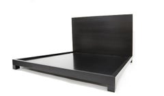 Monica Bed Wood, Box Legs Wood Headboard