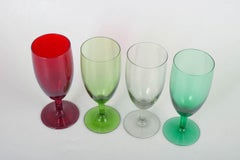 Monica Bratt for Reijmyre, Sweden. Set of four wine glasses. 1960s/70s