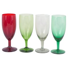 Monica Bratt for Reijmyre, Sweden. Set of four wine glasses. 1960s/70s