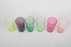 Monica Bratt para Reijmyre, Suecia. Juego de seis vasos. Años 60/70