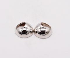 Monica Coscioni Pareja de anillos escultóricos apilables de plata de ley .925 maciza