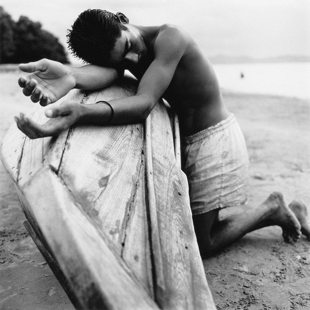 Broken Boat by Monica Denevan - Photography, Silver Gelatin Print, Wooden Frame

Monica Denevan studied photography at San Francisco State University.  She has travelled extensively in Burma and China for many years.  Denevan’s photographs have been