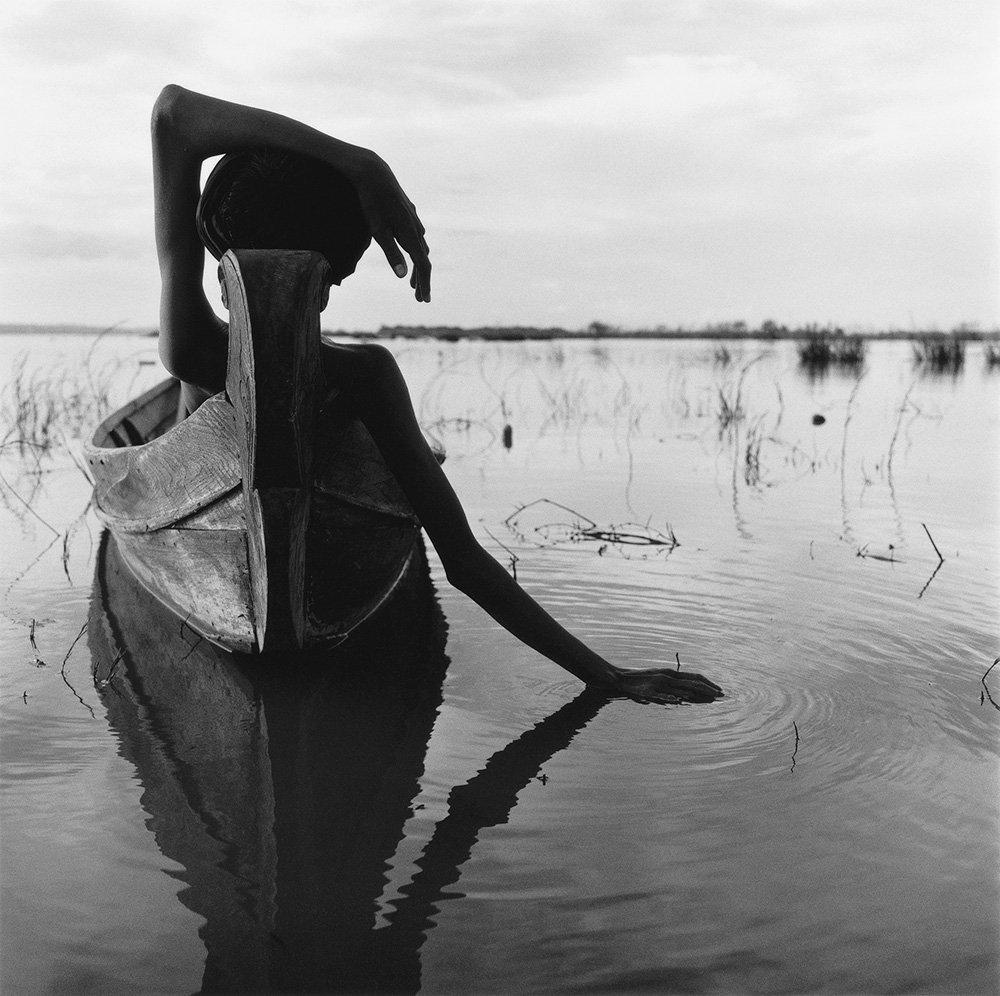 Content in the Shallows by Monica Denevan -  Gelatin Print with Wood Frame

Monica Denevan studied photography at San Francisco State University.  She has travelled extensively in Burma and China for many years.  Denevan’s photographs have been
