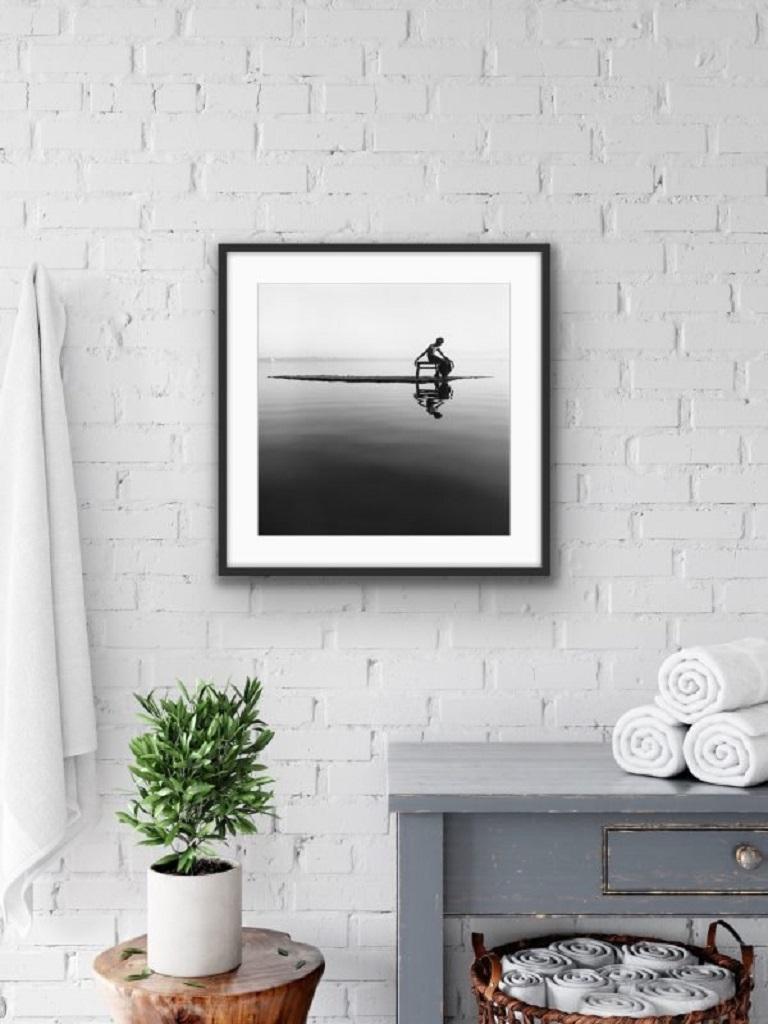 Island by Monica Denevan - Photography, Silver Gelatin Print with Wooden Frame For Sale 1