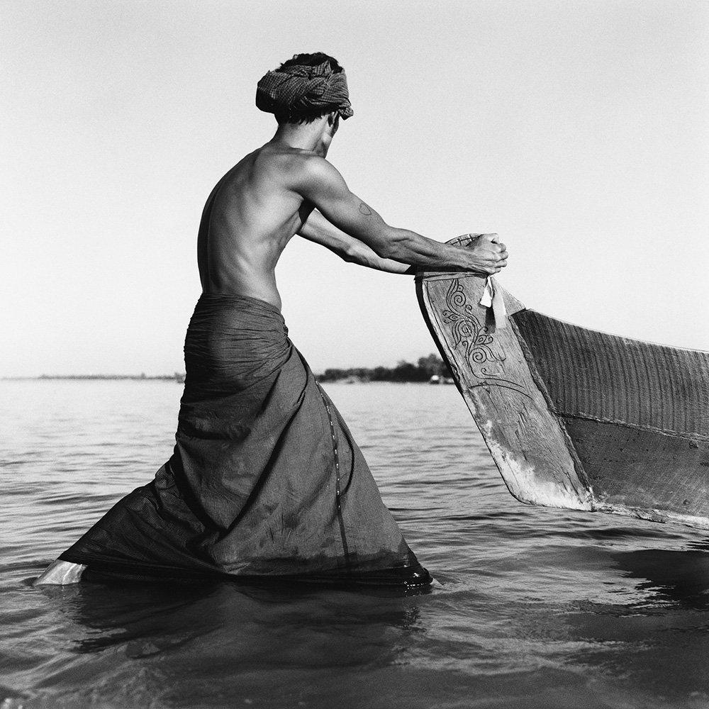 Anchor by Monica Denevan  - Photography, Silver Gelatin Print, Burma 2011

Monica Denevan studied photography at San Francisco State University.  She has travelled extensively in Burma and China for many years.  Denevan’s photographs have been