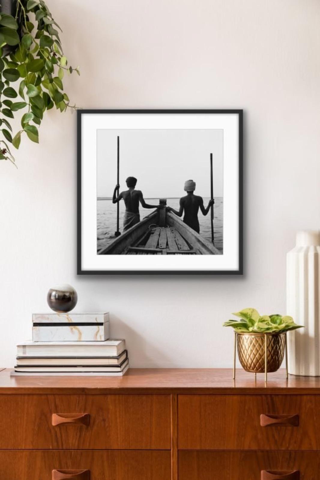 Sentries by Monica Denevan.  Silver gelatin photograph.  Dark wood frame For Sale 1