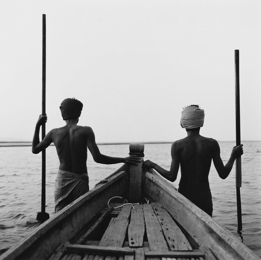 Sentries by Monica Denevan -  Photography, Silver Gelatin Print with Wooden Frame

Monica Denevan studied photography at San Francisco State University.  She has travelled extensively in Burma and China for many years.  Denevan’s photographs have