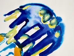 "Dos cucharas para espaguetis", Contemporáneo, Italiano, Azul, Pintura acrílica, 2020