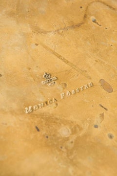 Monica Förster Blumentöpfe oder Vasen aus Messing von Skultuna in Schweden