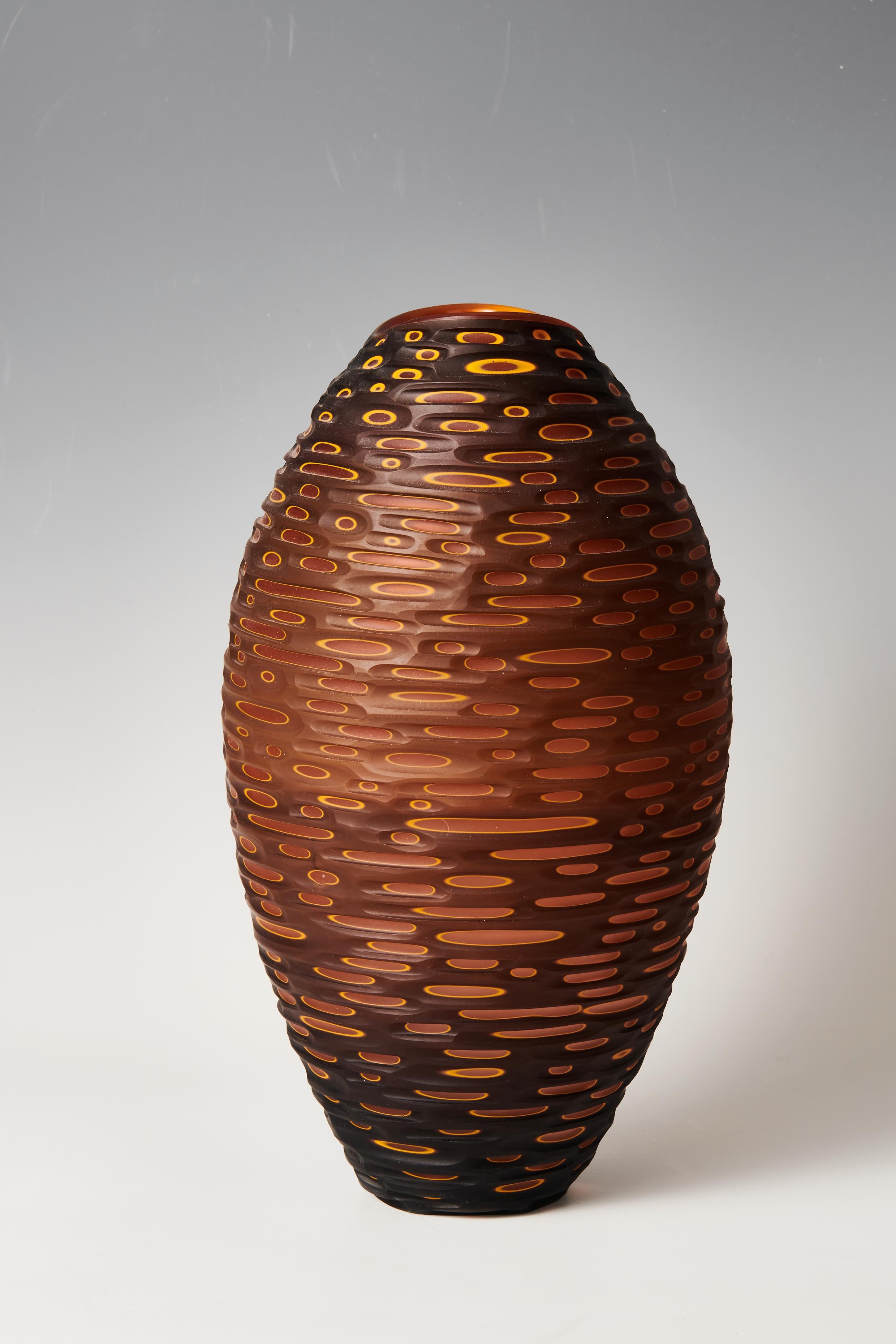 Hand-Carved Monica Guggisberg, Philip Baldwin, vase 2007 For Sale