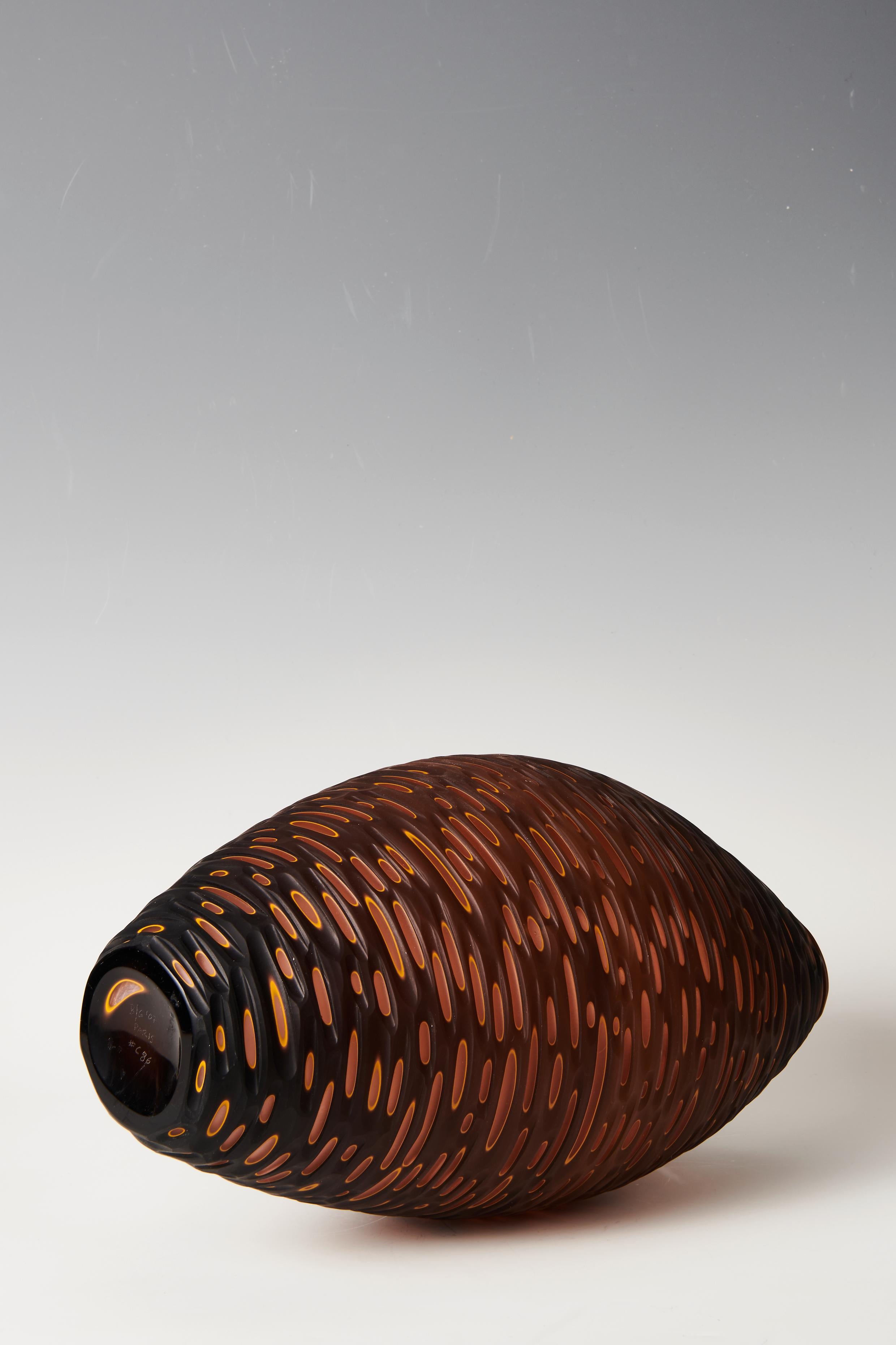 Murano Glass Monica Guggisberg, Philip Baldwin, vase 2007 For Sale