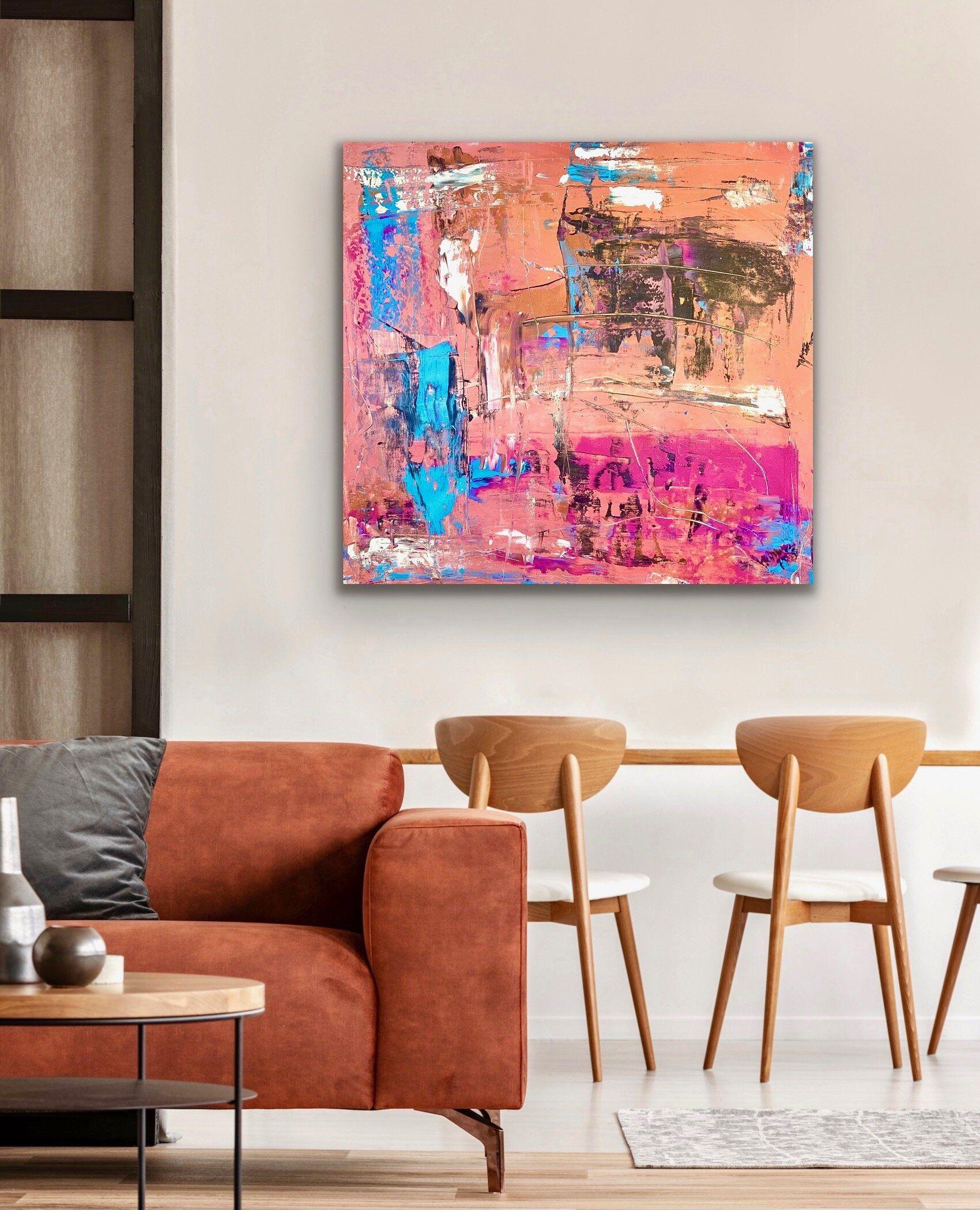LA PROMESSA, Pittura, Acrilico su tela - Painting di Monica Maja Richardson