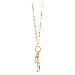 Monica Rich Kosann 18 Karat Gold Add Your Charms Short Small Link Charm Necklace