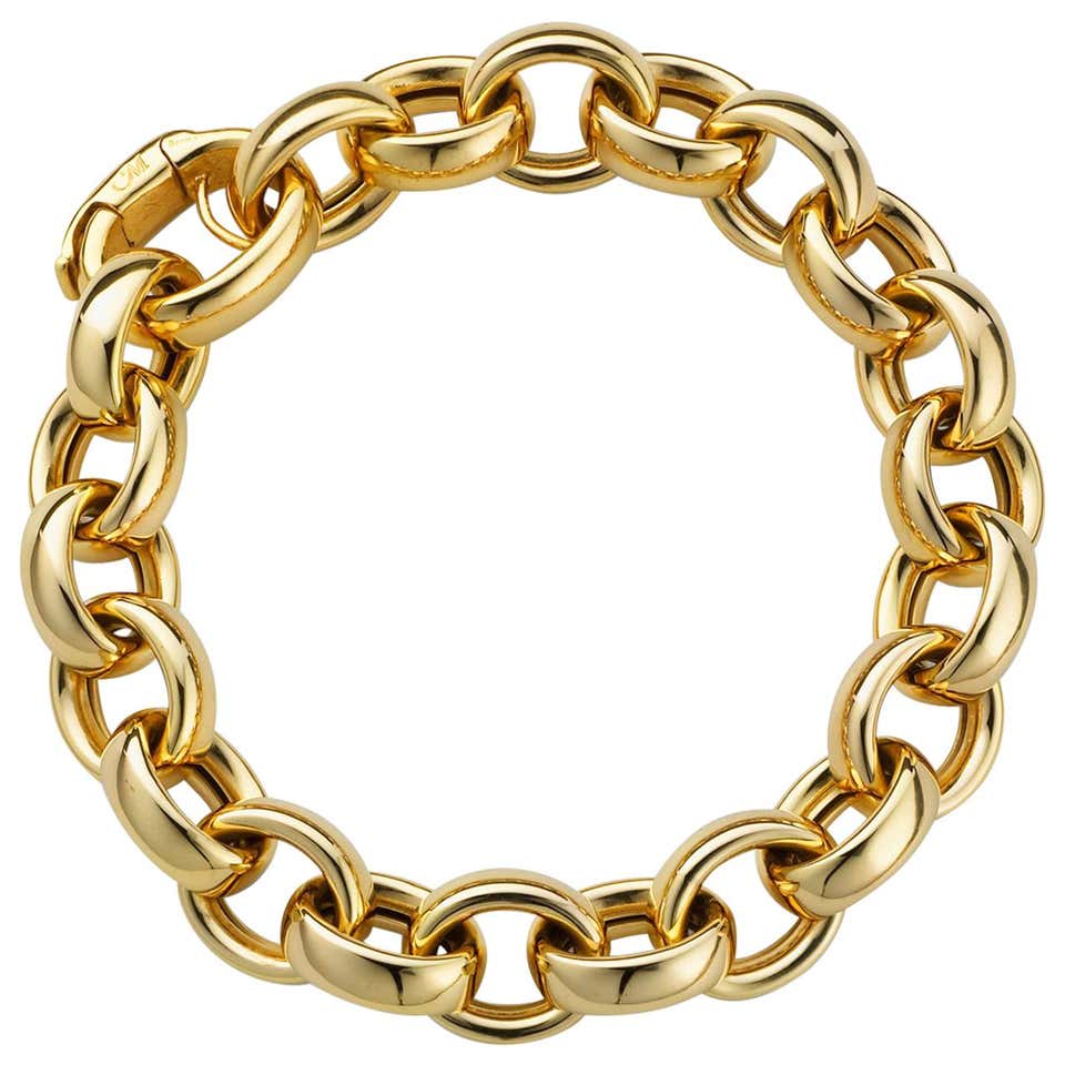 Diamond, Gold and Antique Link Bracelets - 2,647 For Sale at 1stdibs ...