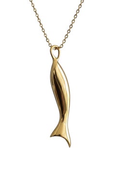 Monica Rich Kosann 18K Yellow Gold "Perseverance" Fish Pendant #24176
