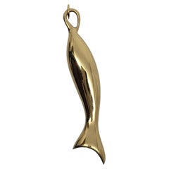 Monica Rich Kosann 18K Yellow Gold "Perseverance" Fish Pendant #24176