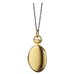 Monica Rich Kosann "Anna" Petite 18k Gold Locket Necklace
