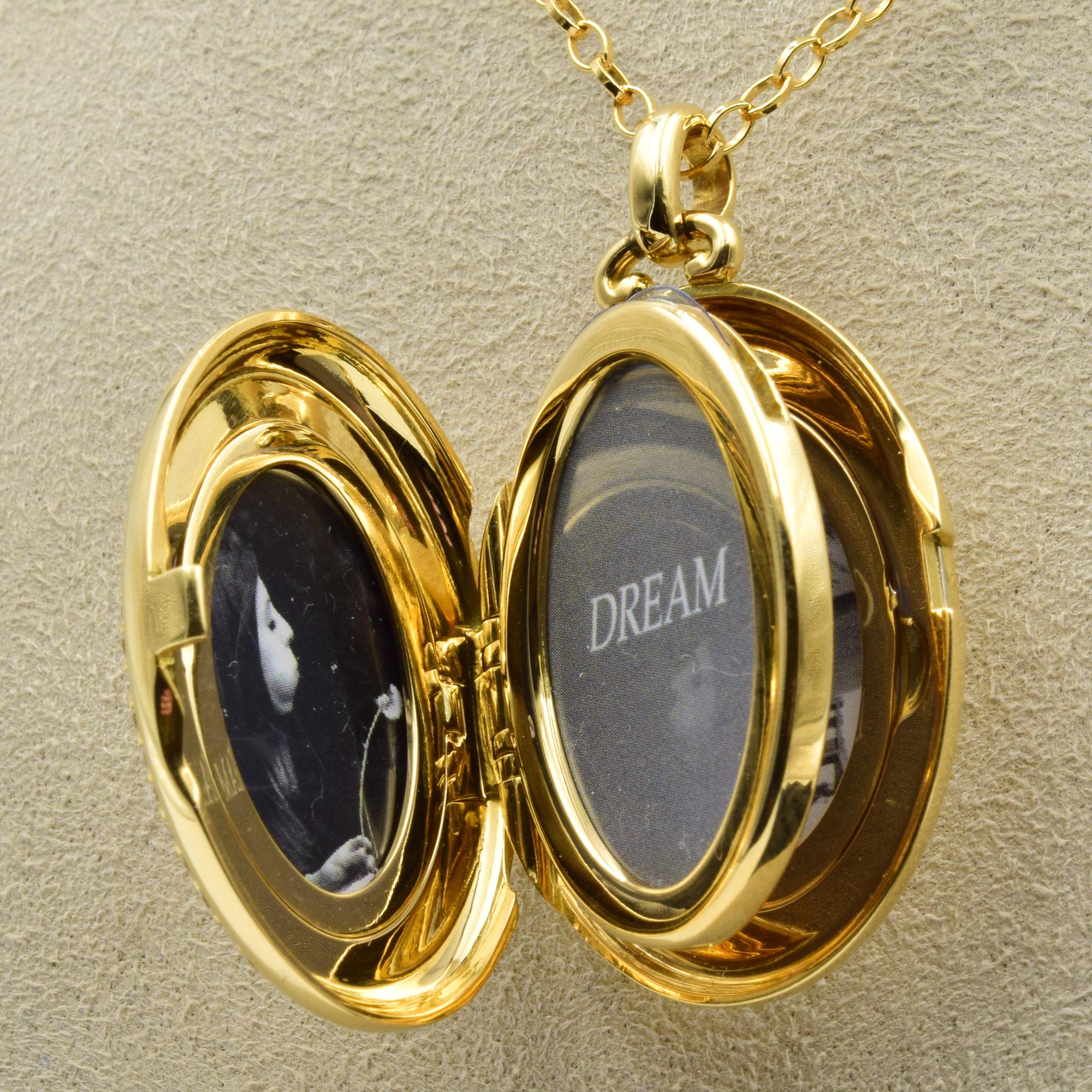 Women's Monica Rich Kosann Four Image Premier Diamond Locket in 18 Karat Yellow Gold
