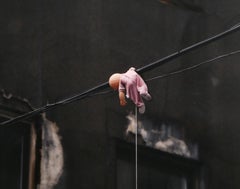 Dolls on Phone Line, Modern Photograph by Monica Shulman
