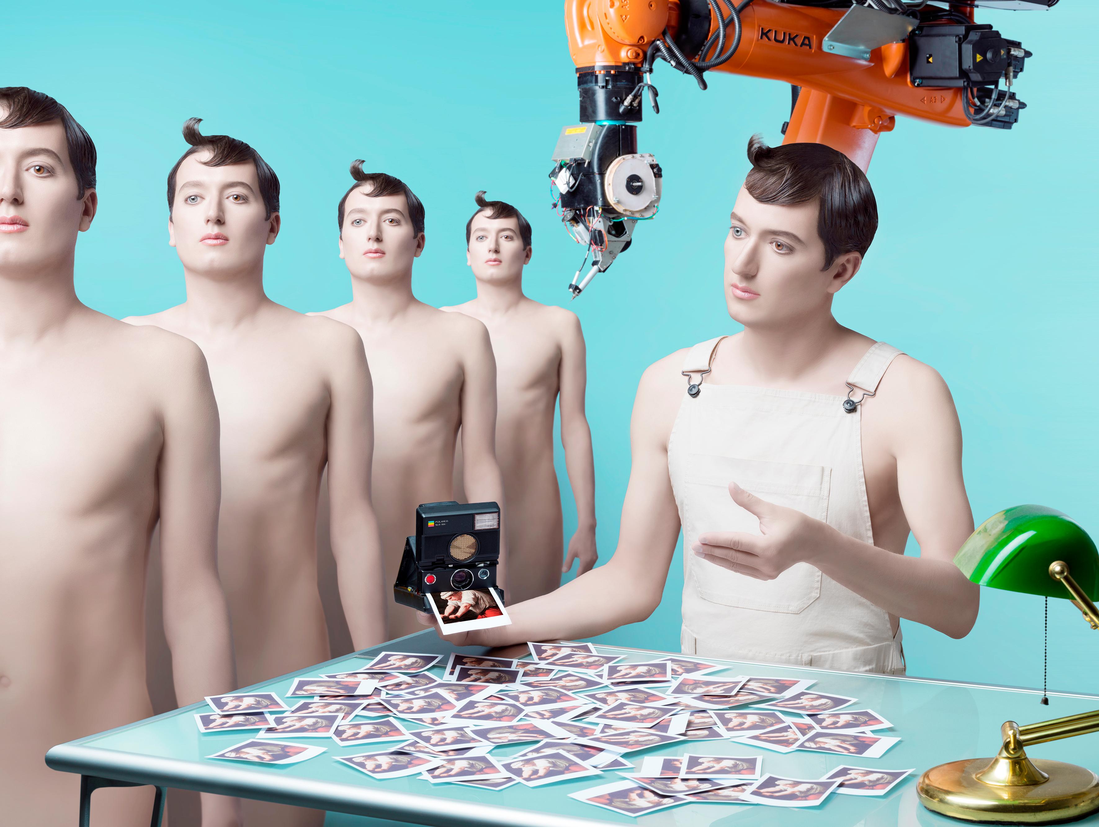Monica Silva Figurative Print – Träumen androids von elektrischen Schafen?