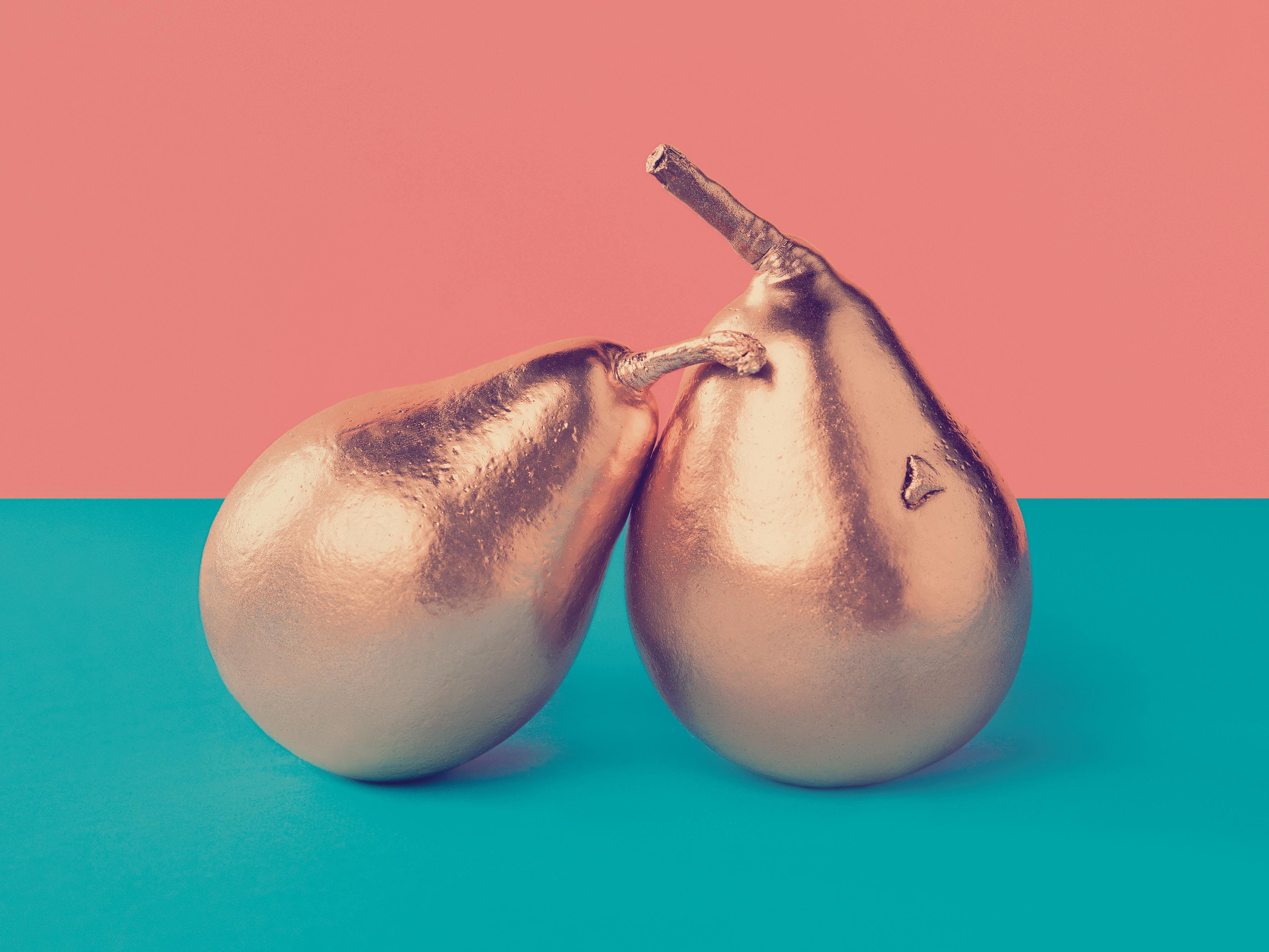 Monica Silva Color Photograph - Golden Pear