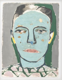 Monica Subide Portrait of a Girl Mixed Media, 2021