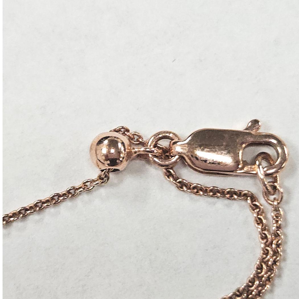 Donna Monica Vinader Collana Cuore Nura - Vermeil rosa su argento Sterling Pave in vendita