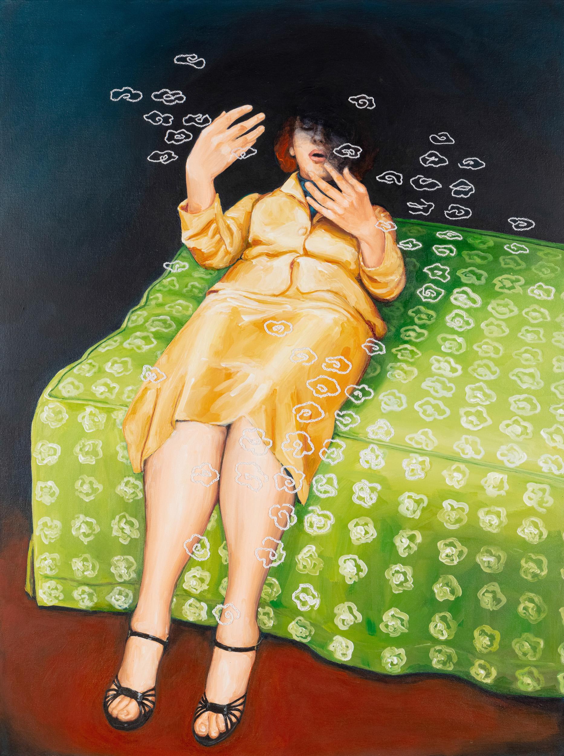 Monica Zeringue Figurative Painting - Feet on the Ground