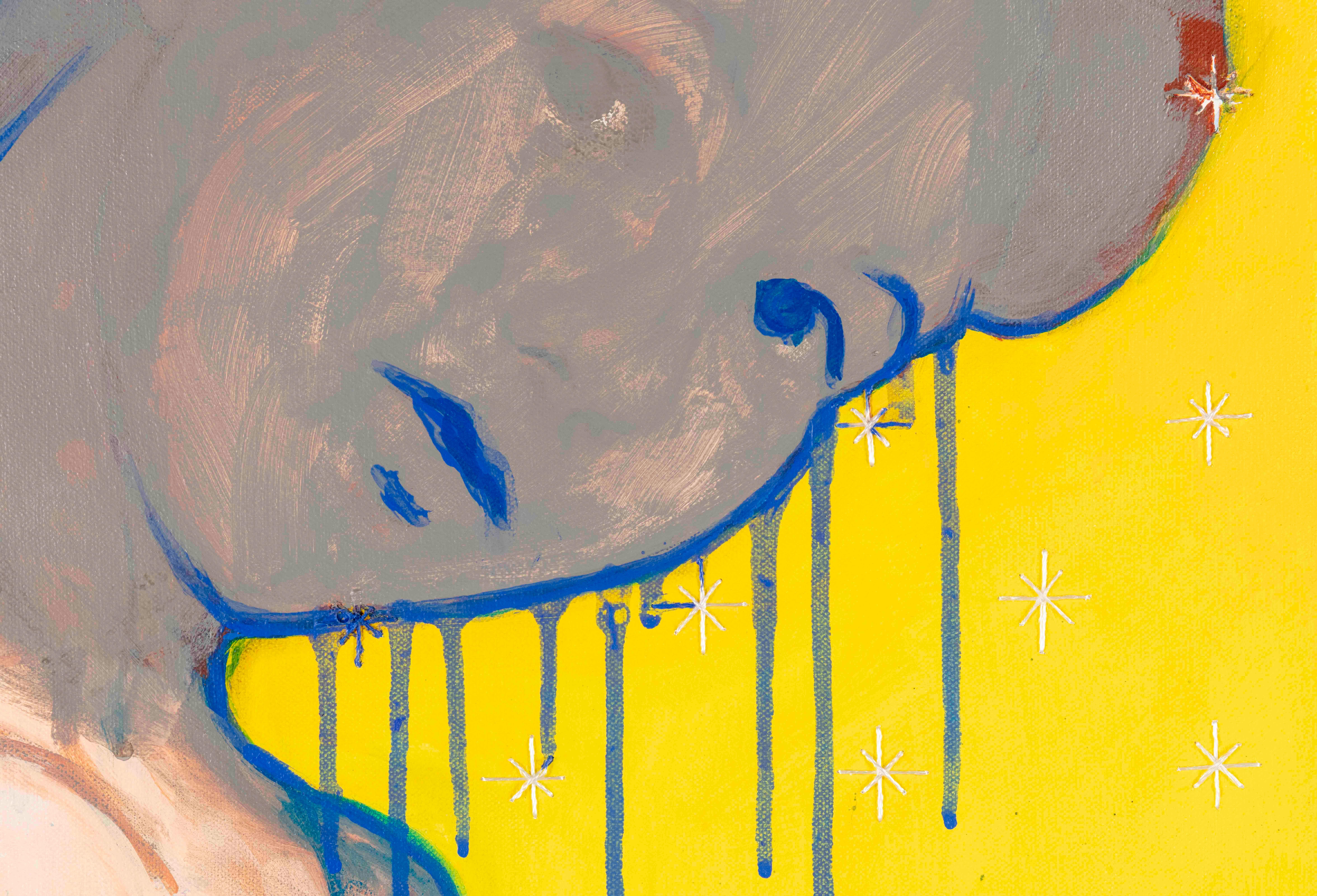 Solo sguardo - Painting di Monica Zeringue