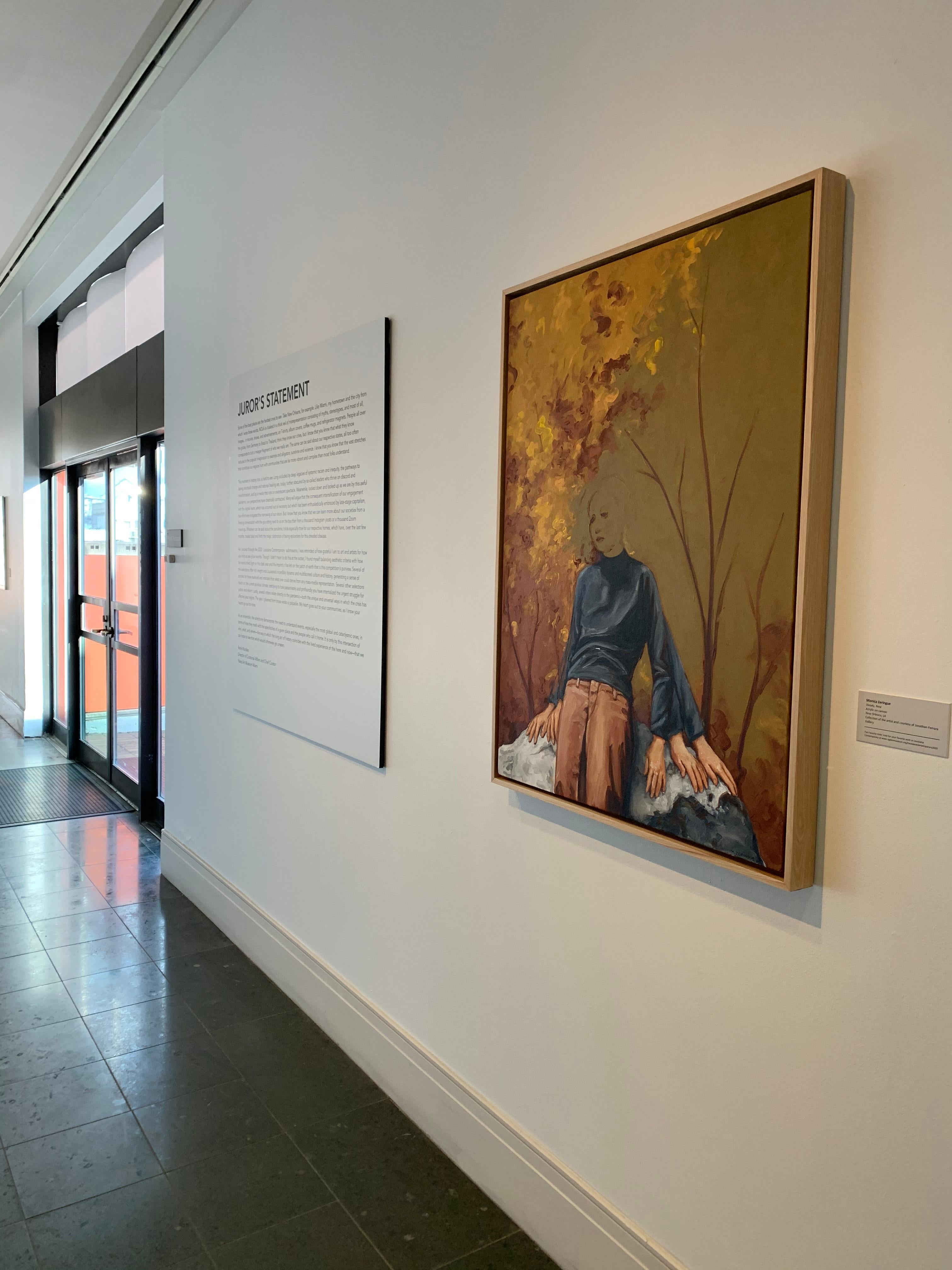 Fermo, ora - Painting Contemporaneo di Monica Zeringue