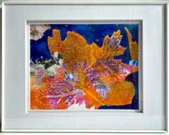 "Indoctrinated Oblivion", Abstract Mixed Media Collage, Acrylic Monotypes