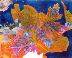 "Indoctrinated Oblivion", Abstract Mixed Media Collage, Acrylic Monotypes