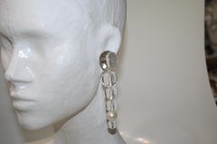 Monies Acrylic and Fresh Water Pearl Earrings