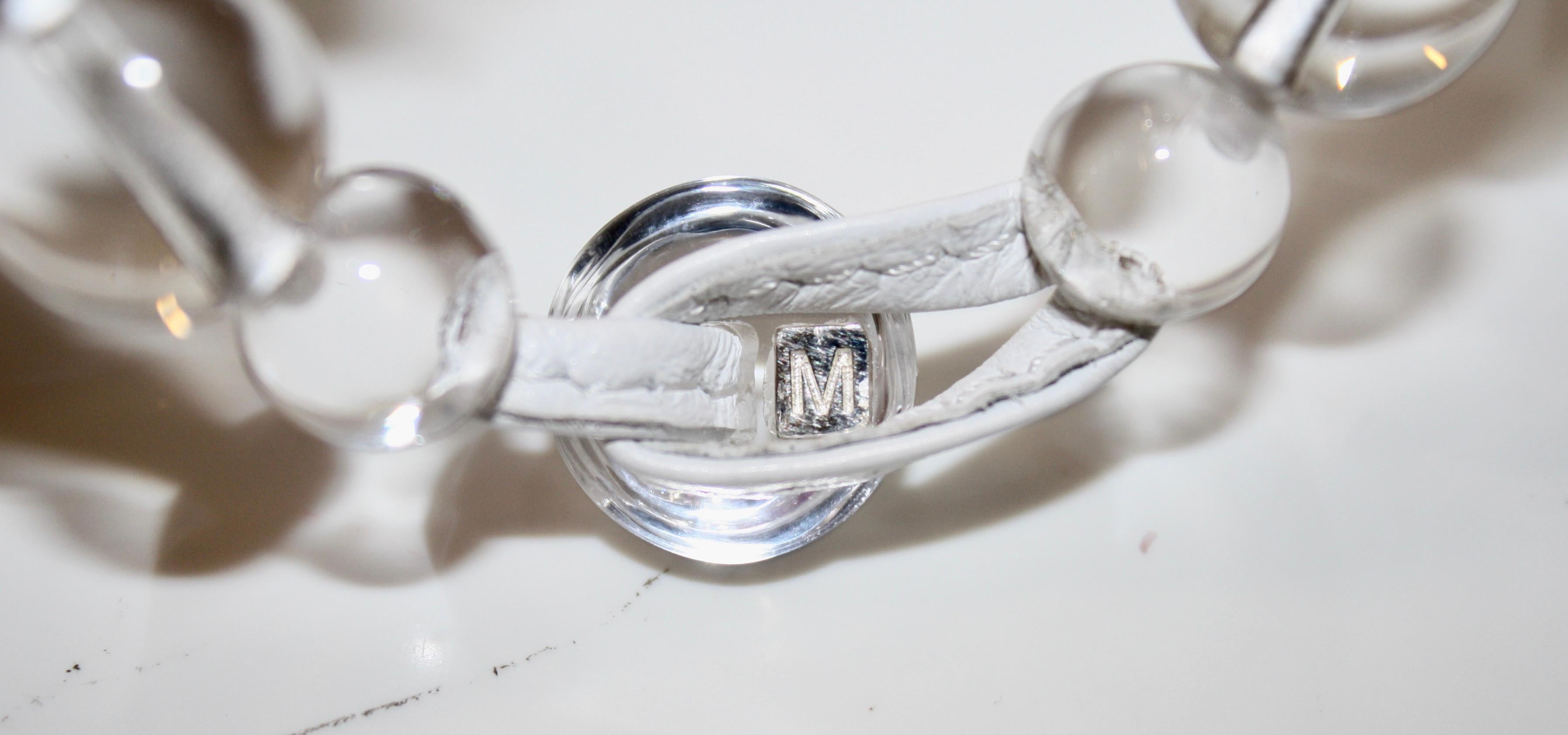 Monies Acrylic and Freshwater Pearl Bracelet  1