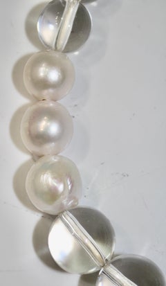 Monies Acrylic and Freshwater Pearls Choker