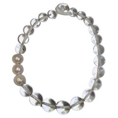 Monies Acrylic and Freshwater Pearls Choker 
