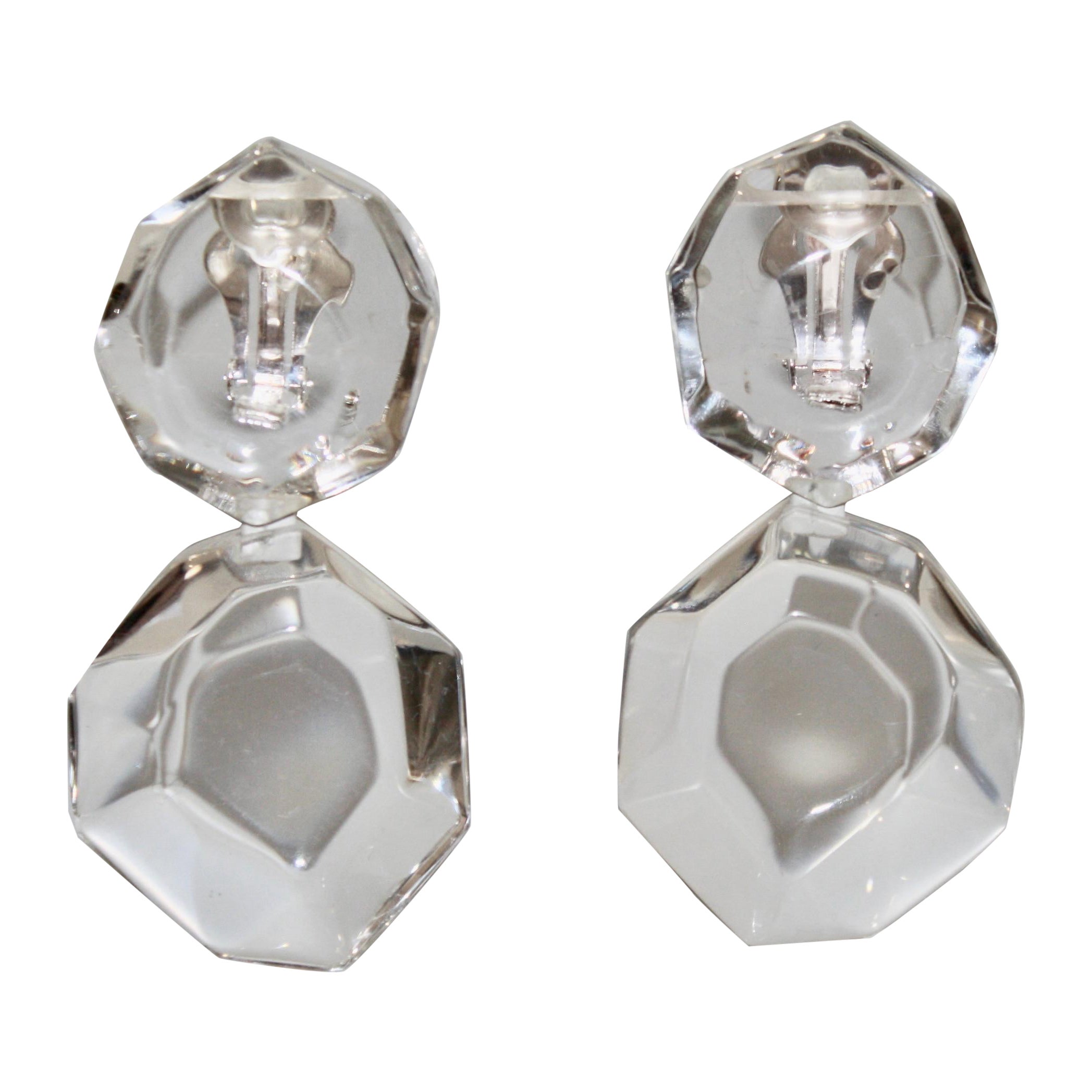 Monies Acrylic Drop Earrings