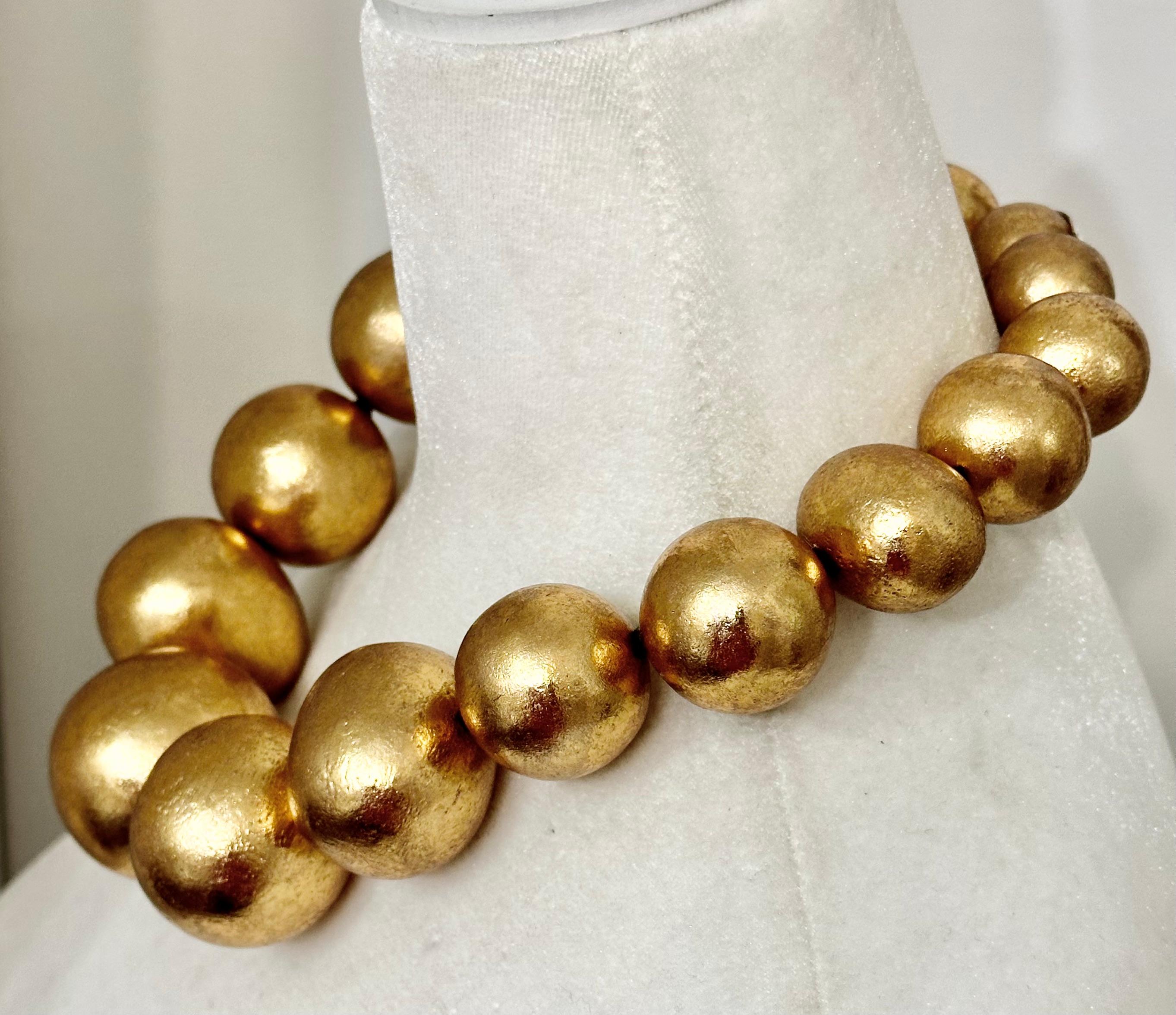 Monies Goldfoil Ball Chocker In New Condition For Sale In Virginia Beach, VA