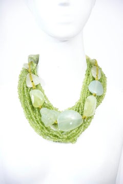 Monies Green Stone Necklace