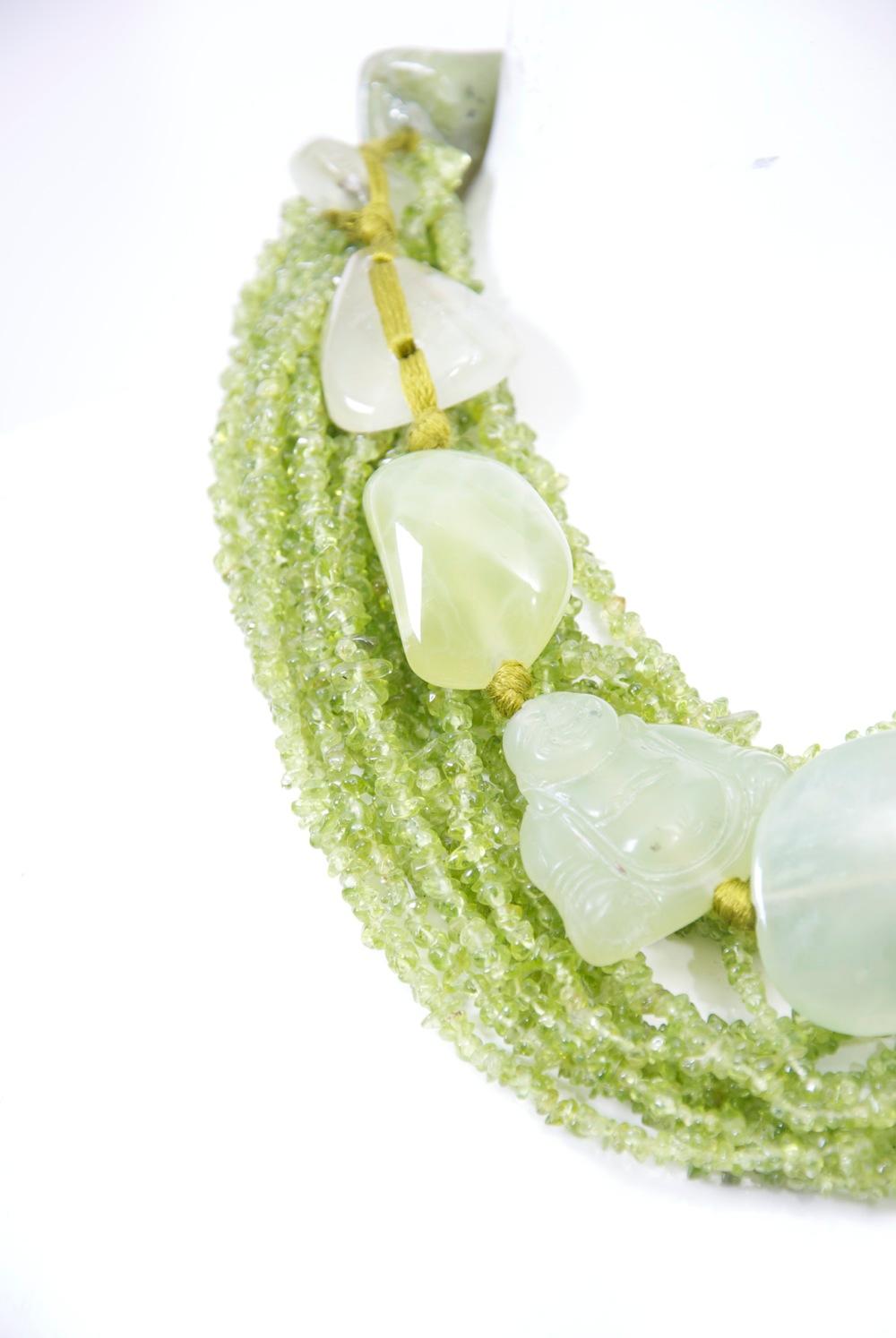 green stone necklaces
